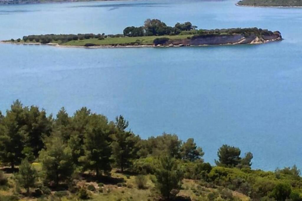 Secluded House With Great View And Private Beach Theologos  Exteriör bild