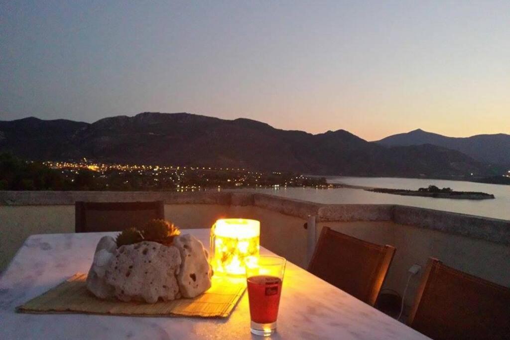 Secluded House With Great View And Private Beach Theologos  Exteriör bild
