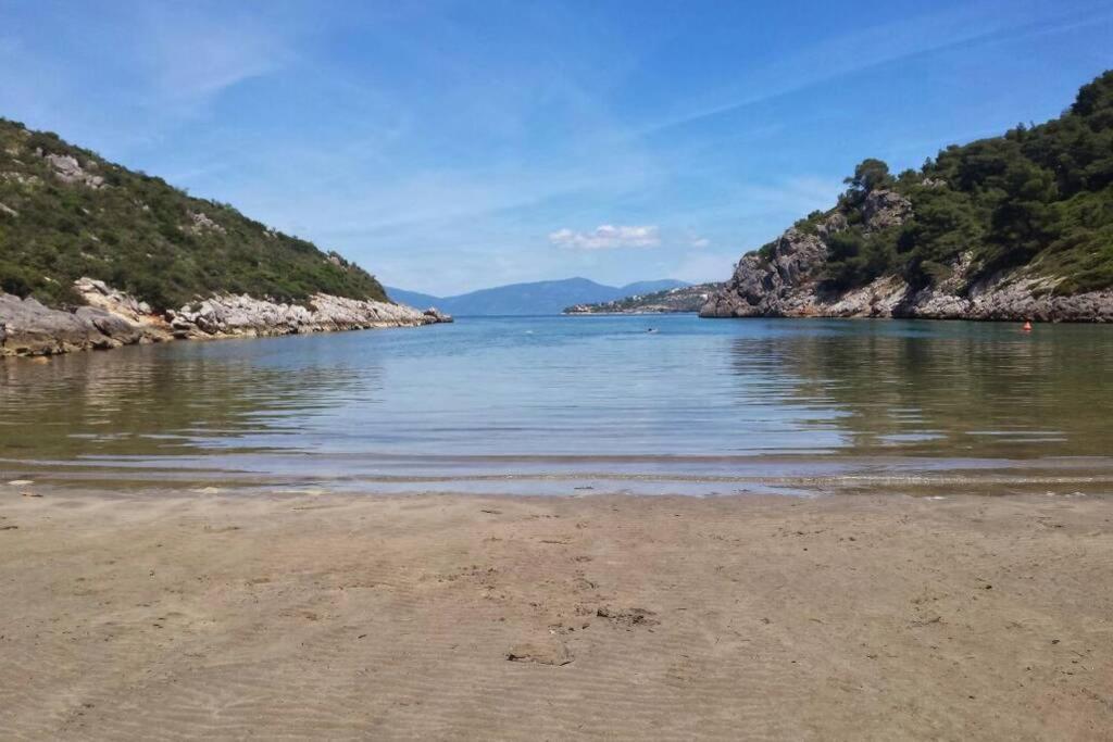 Secluded House With Great View And Private Beach Theologos  Exteriör bild