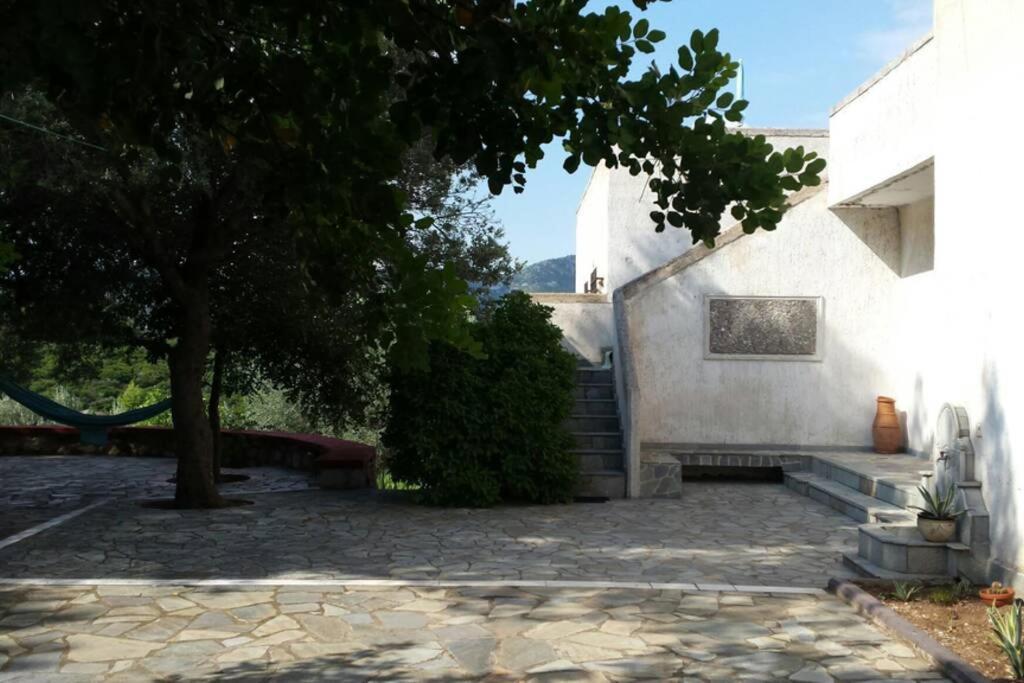 Secluded House With Great View And Private Beach Theologos  Exteriör bild