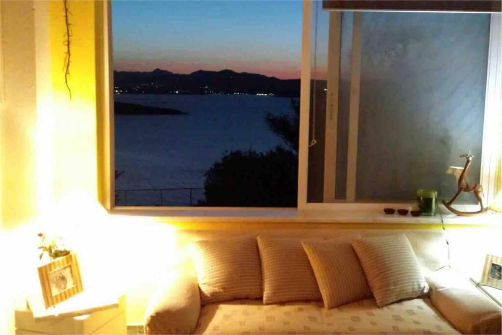 Secluded House With Great View And Private Beach Theologos  Exteriör bild